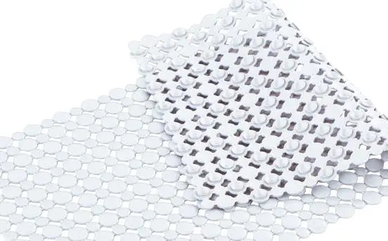 Shower Mat Non Slip for Bathroom, Anti Skid Bathtub Mat (Plastic Stripped- Rubber Base, 39cm x 83cm)- LightGrey - grahsajja