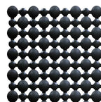 Shower Mat Non Slip for Bathroom, Anti Skid Bathtub Mat (Plastic Stripped- Rubber Base, 39cm x 83cm)- Black - grahsajja