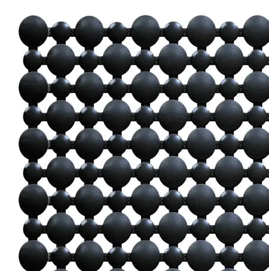 Shower Mat Non Slip for Bathroom, Anti Skid Bathtub Mat (Plastic Stripped- Rubber Base, 39cm x 83cm)- Black - grahsajja