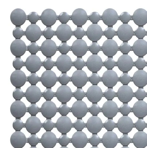 Shower Mat Non Slip for Bathroom, Anti Skid Bathtub Mat (Plastic Stripped- Rubber Base, 39cm x 83cm)- Grey - grahsajja
