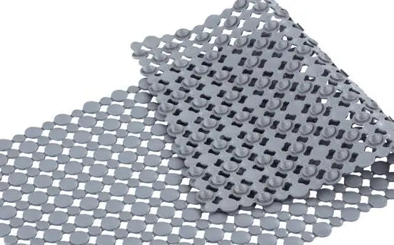 Shower Mat Non Slip for Bathroom, Anti Skid Bathtub Mat (Plastic Stripped- Rubber Base, 39cm x 83cm)- Grey - grahsajja