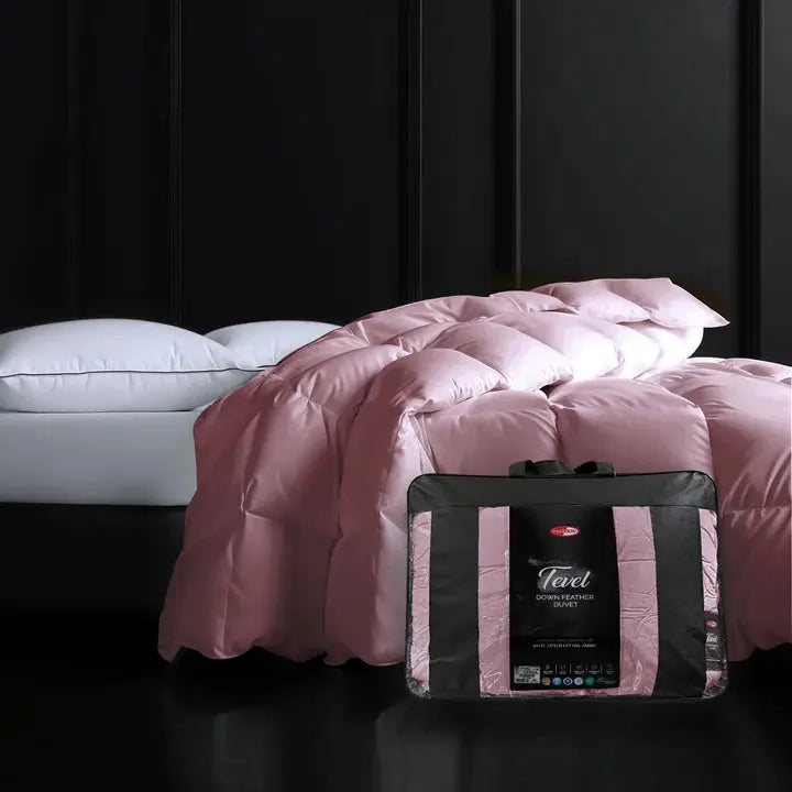 Tevel Down Feather Duvet- 575 GSM Cameo Brown Sassoon