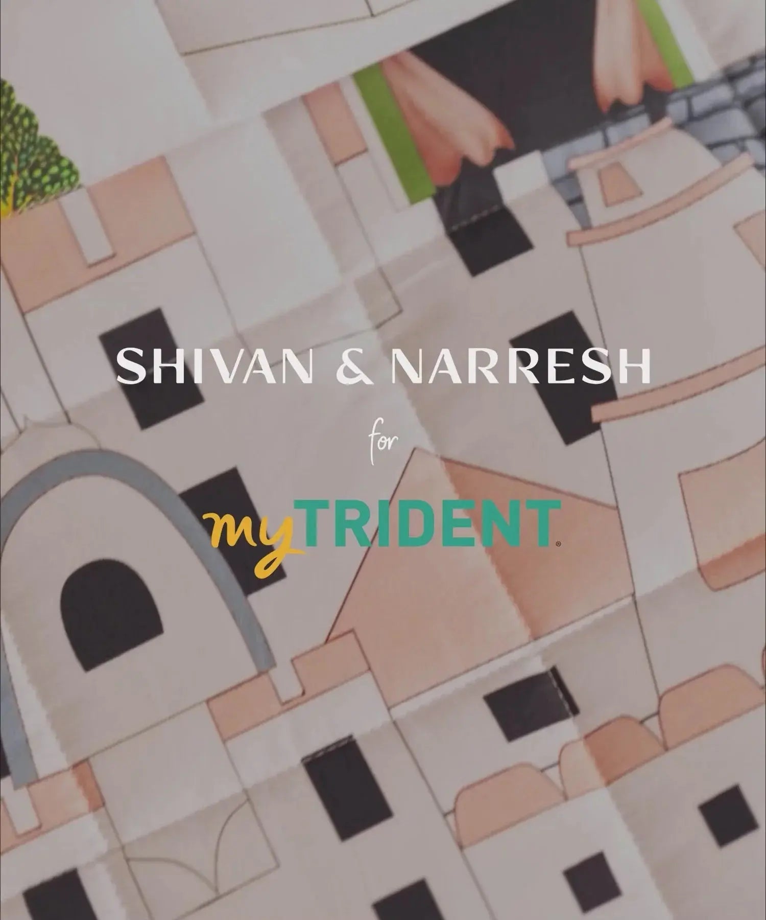 Shivan & Narresh for myTrident King Bedsheet with 4 pillow covers, 400TC, JAISCAPE Trident