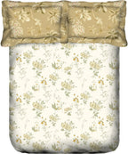 PPORTICO Whispering Tales Multicolour Cotton Super King Bedsheet Set - 274x274cm - 3Pcs - grahsajja
