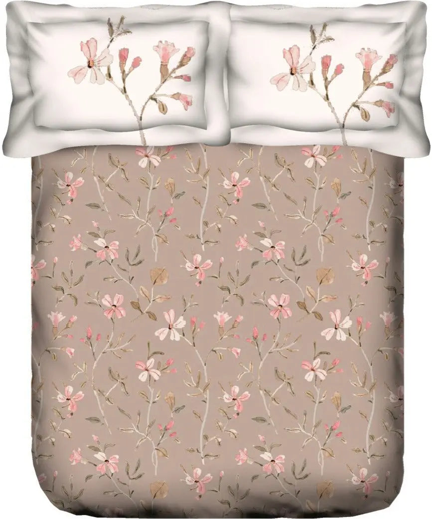 PPORTICO Whispering Tales Multicolour Cotton Super King Bedsheet Set - 274x274cm - 3Pcs - grahsajja