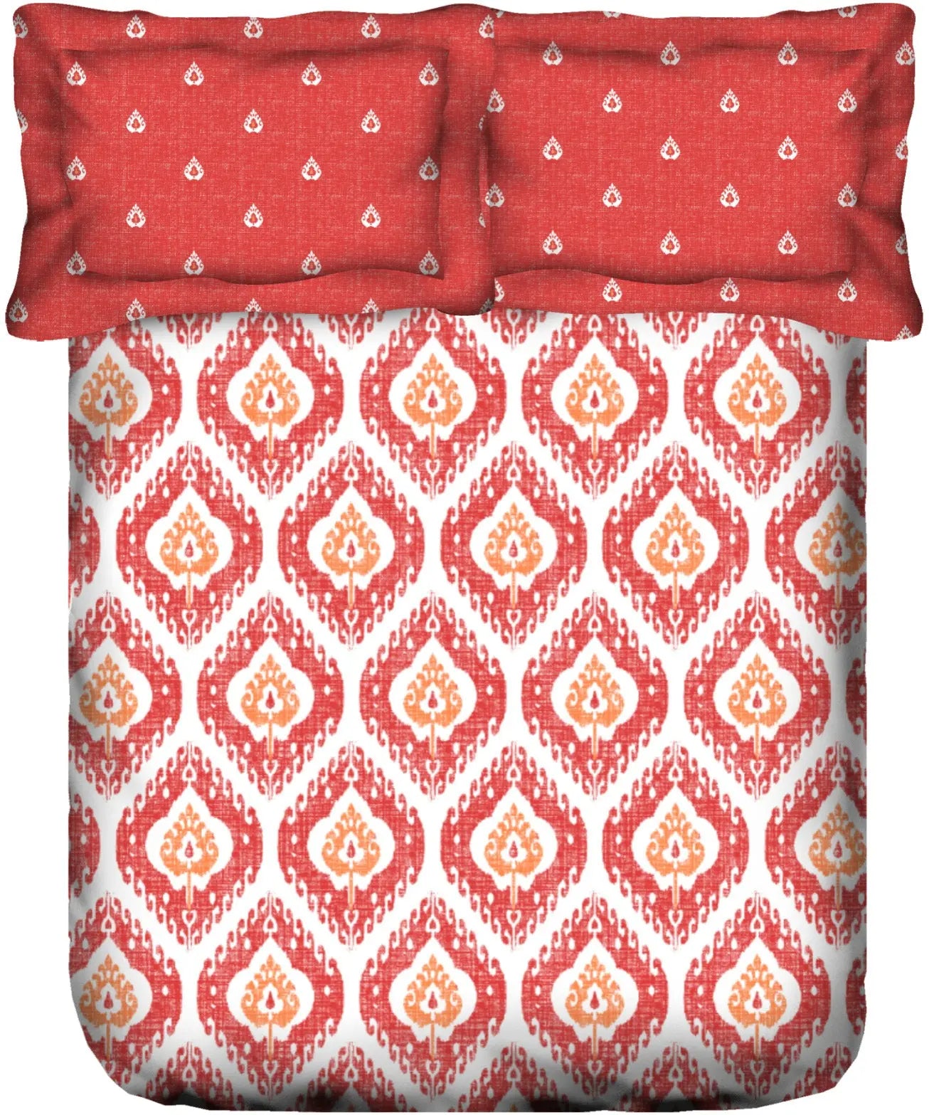 PORTICO MARVELLA Cotton 144TC Printed 3Pcs Bedsheet - grahsajja