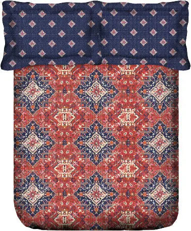 PORTICO MARVELLA Cotton 144TC Printed 3Pcs Bedsheet - grahsajja