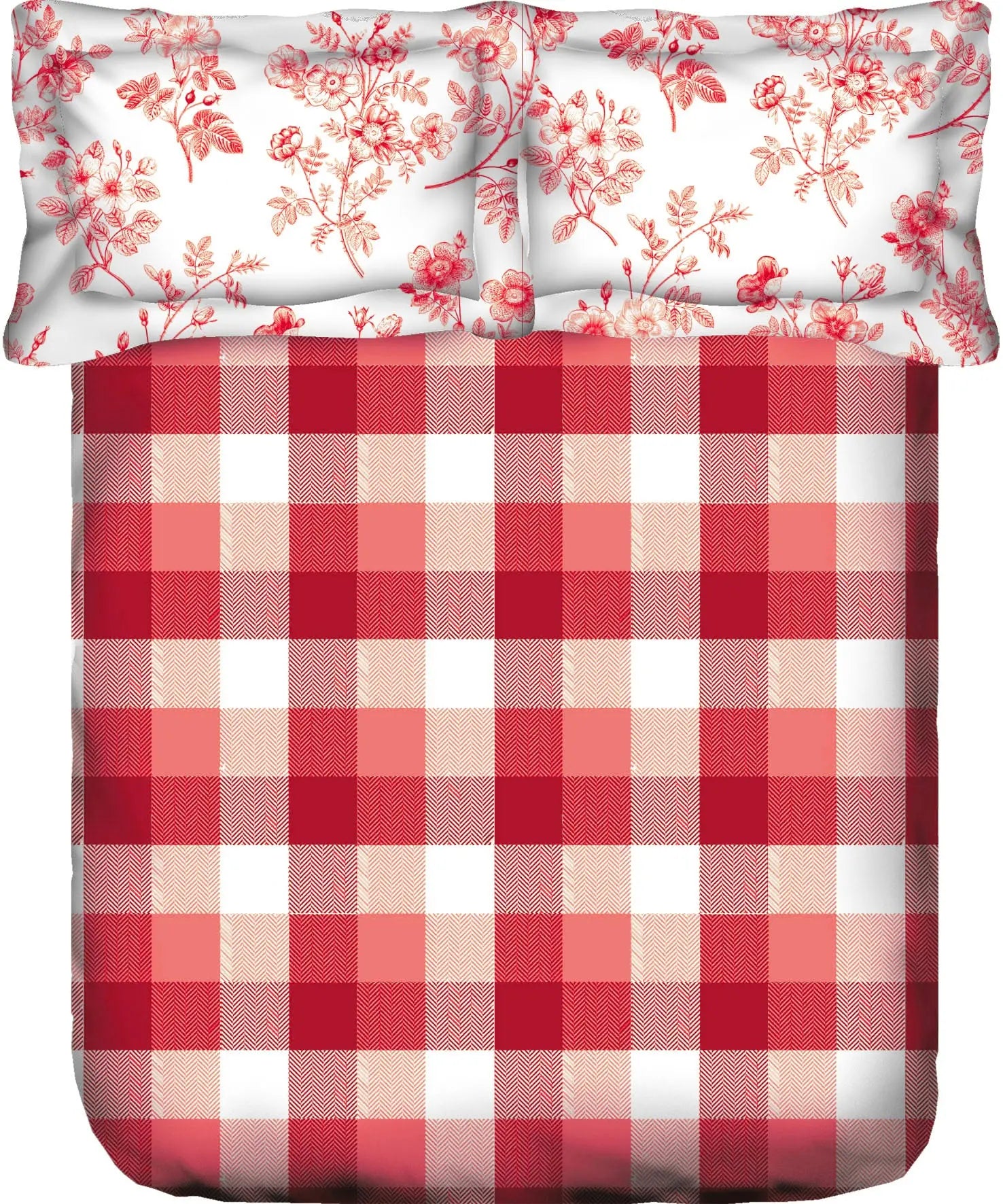 PORTICO MARVELLA Cotton 144TC Printed 3Pcs Bedsheet - grahsajja