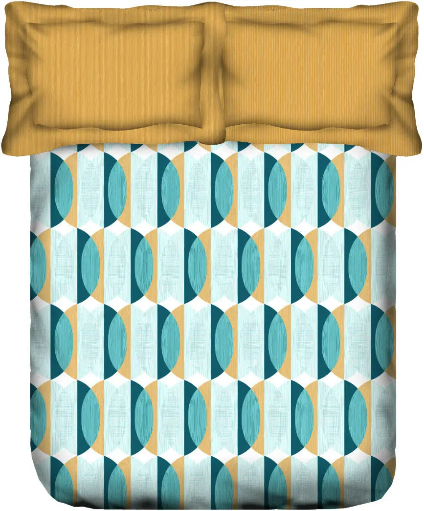 PORTICO MARVELLA Cotton 144TC Printed 3Pcs Bedsheet Set - grahsajja