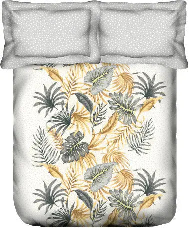 PORTICO MARVELLA Cotton 144TC Printed 3Pcs Bedsheet Set - grahsajja