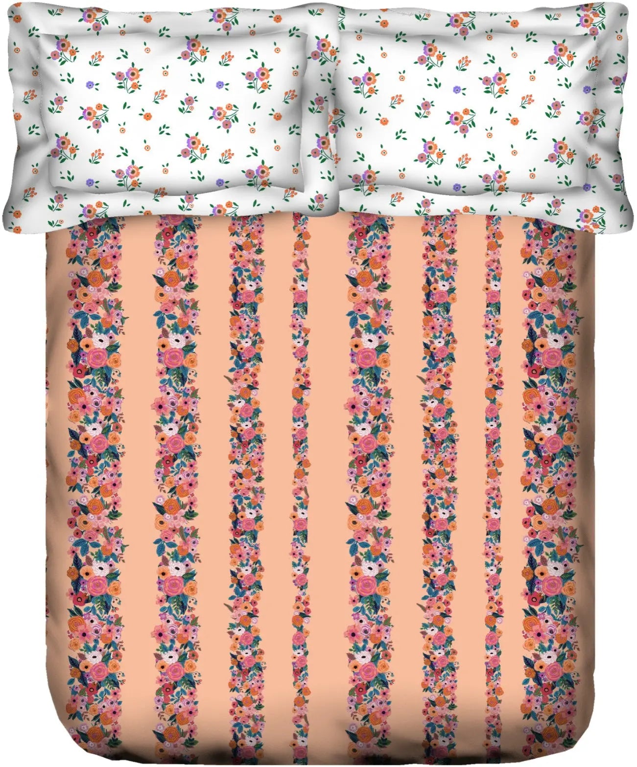 PORTICO MARVELLA Cotton 144TC Printed 3Pcs Bedsheet Set - grahsajja