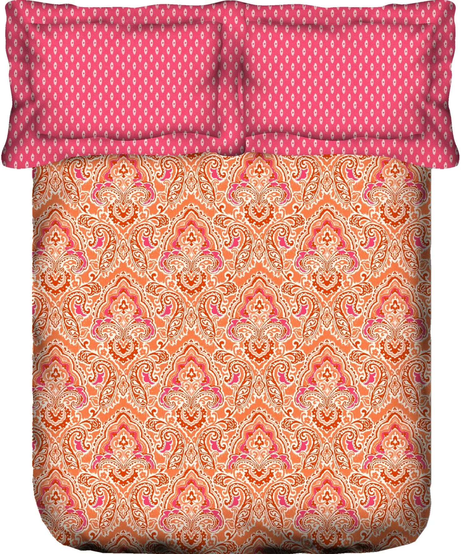 PORTICO MARVELLA Cotton 144TC Printed 3Pcs Bedsheet King Size - grahsajja