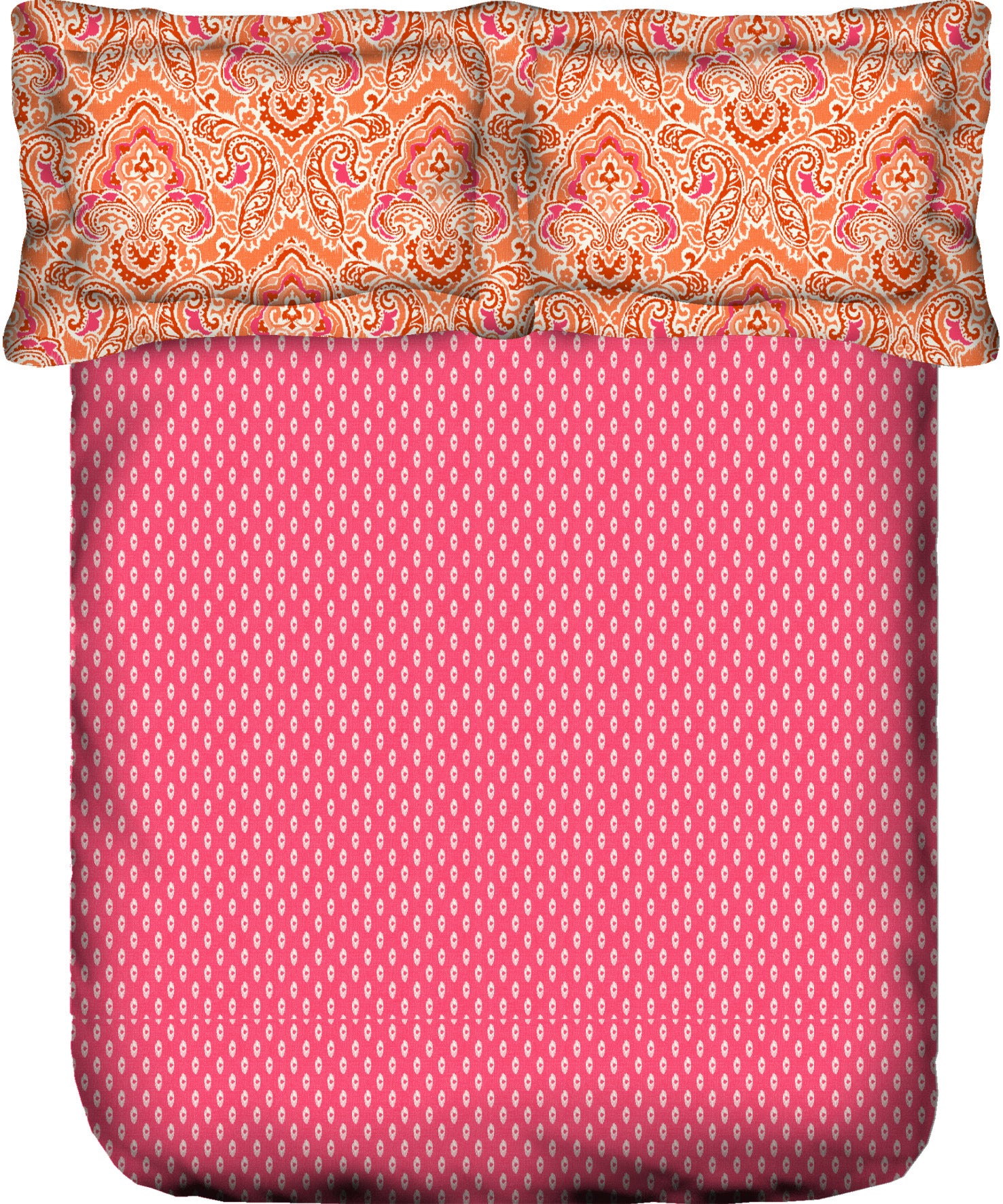 PORTICO MARVELLA Cotton 144TC Printed 3Pcs Bedsheet King Size - grahsajja
