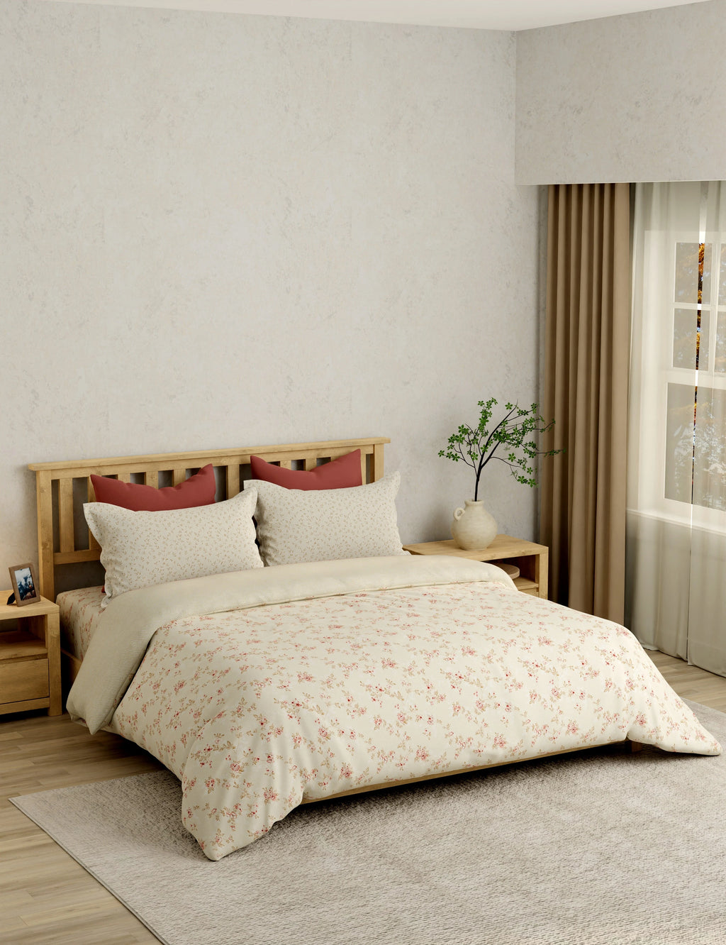 Portico Eclectic 250TC Super King Cotton Bedsheet SS2026 - Design 2