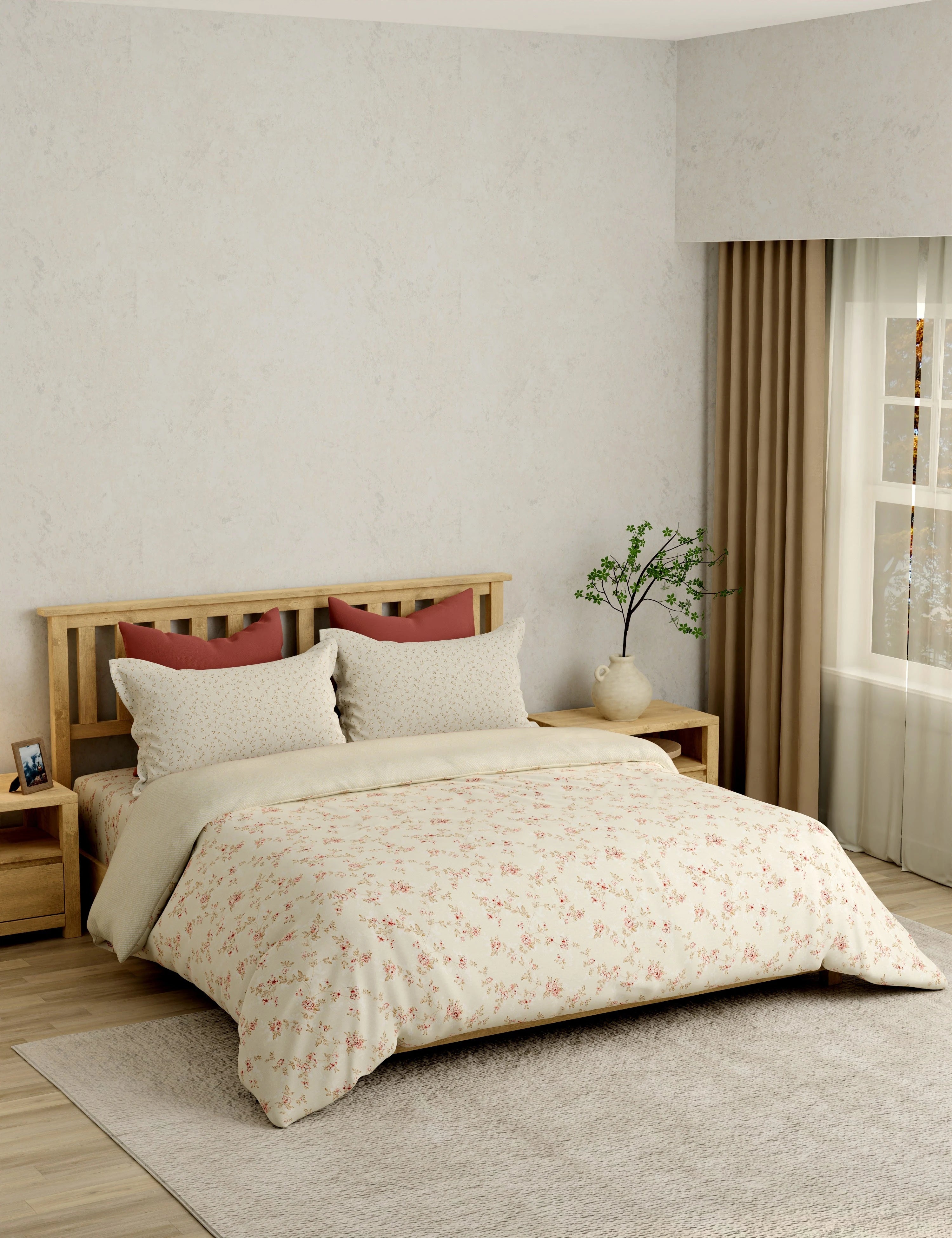 Portico Eclectic 250TC Super King Cotton Bedsheet SS2026 - Design 2