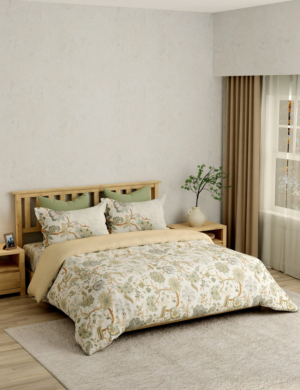 Portico Eclectic 250TC Super King Cotton Bedsheet SS2026 - Design 3