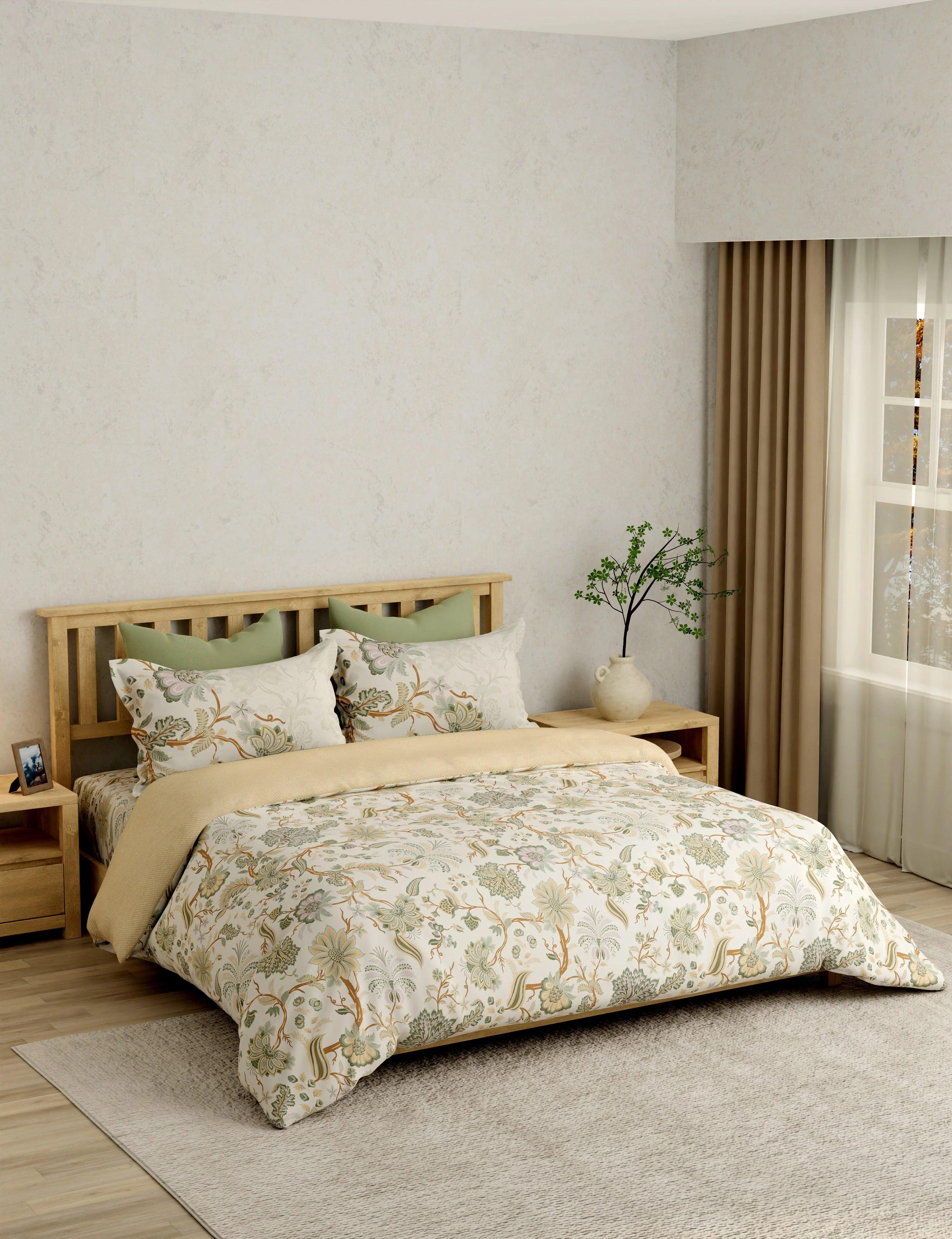 Portico Eclectic 250TC Super King Cotton Bedsheet SS2026 - Design 3