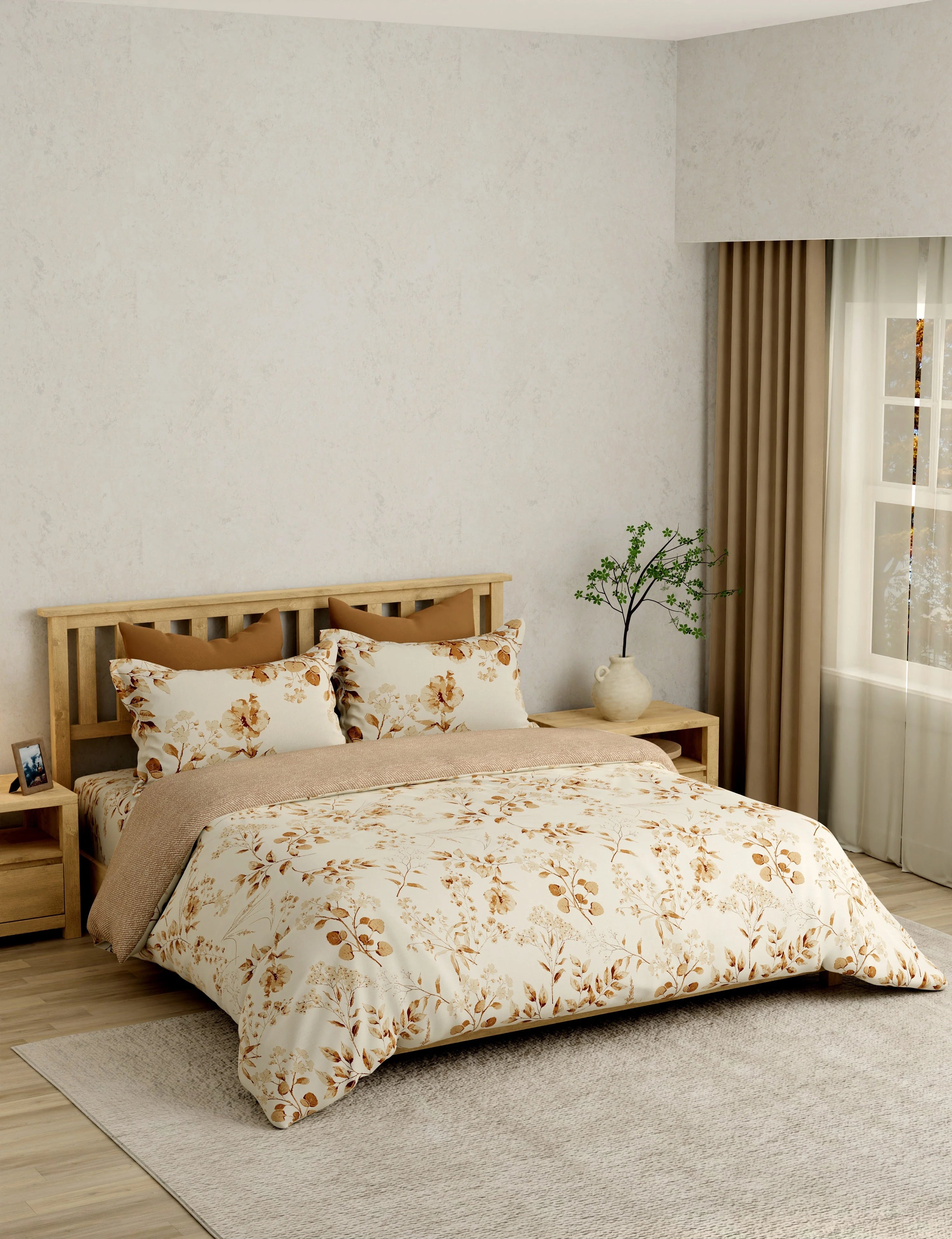 Portico Eclectic 250TC Super King Cotton Bedsheet SS2026 - Design 4