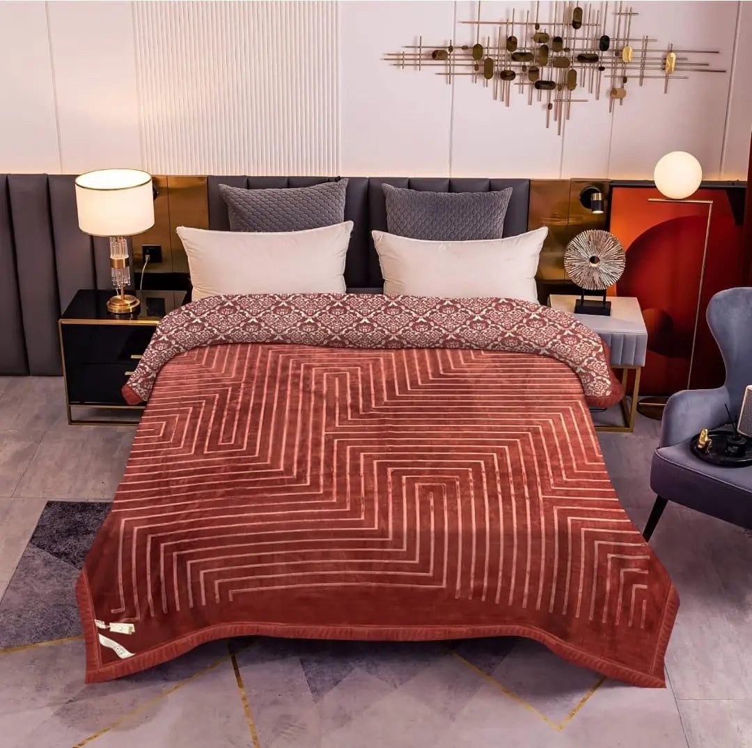 Marbella Mink Blanket Brown Brick - grahsajja