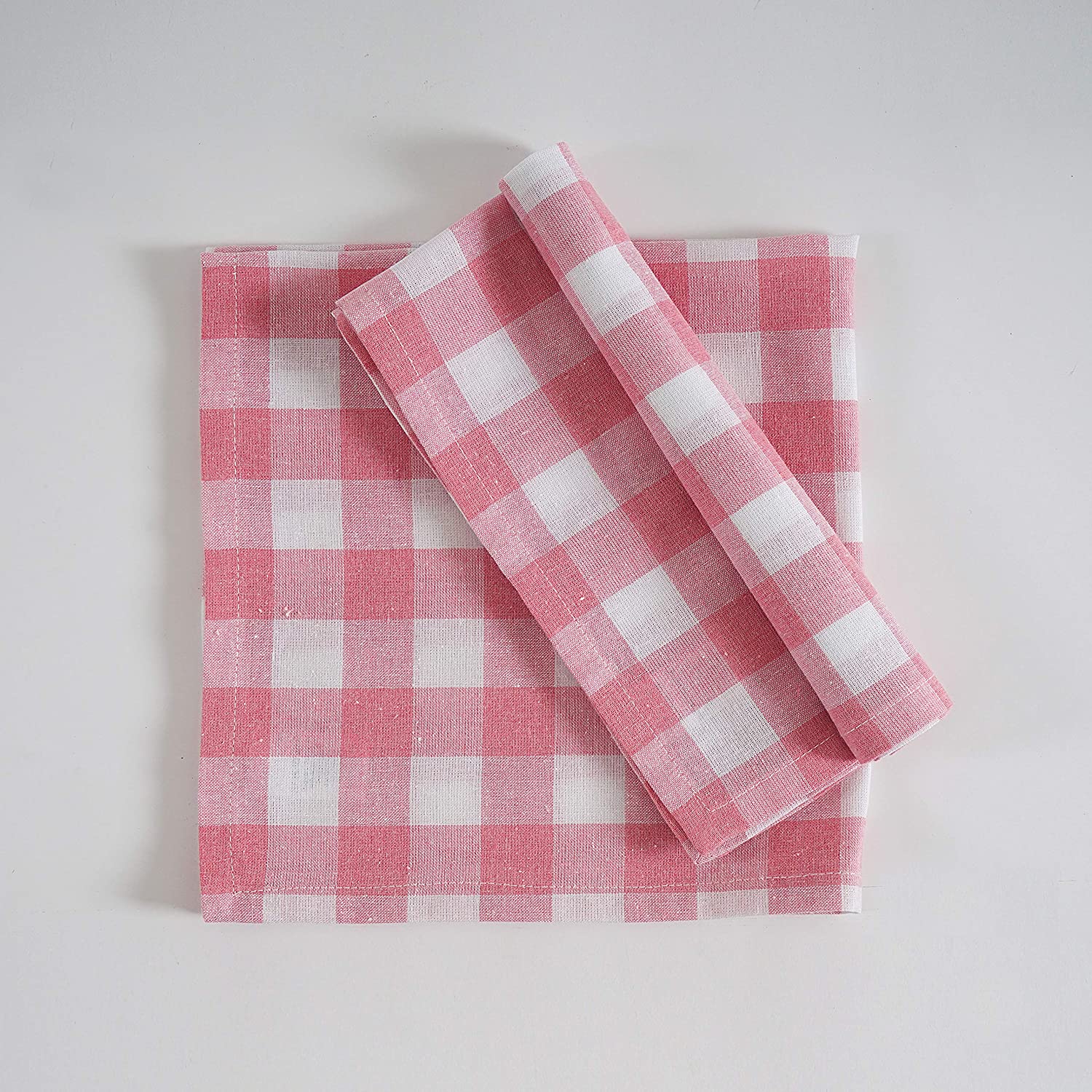Gingham Table Napkin 45×45 cm Set of 12Pcs - grahsajja