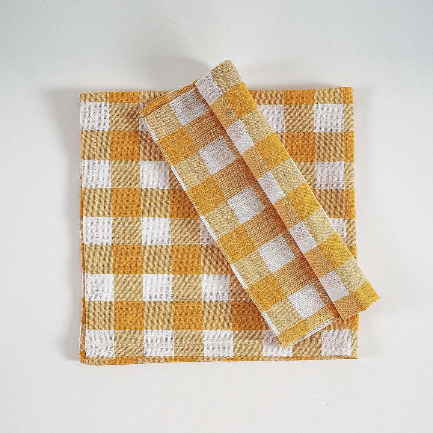 Gingham Table Napkin 45×45 cm Set of 12Pcs - grahsajja