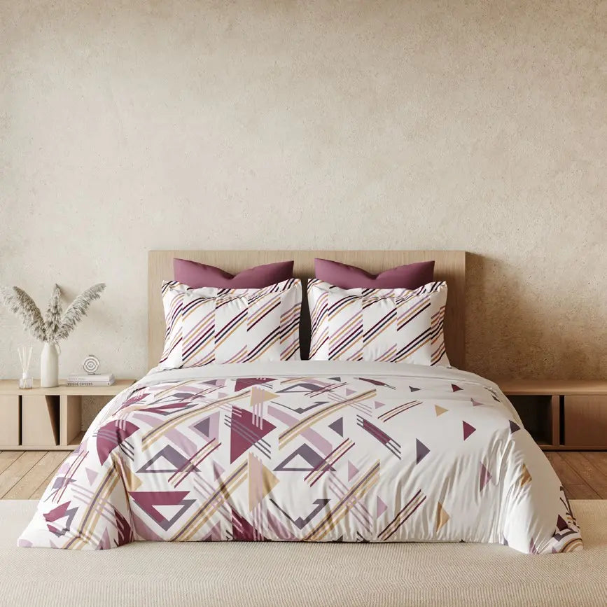 Omega Collection King Size Bedsheet with 2 Pc pillow Covers | D'Decor - grahsajja