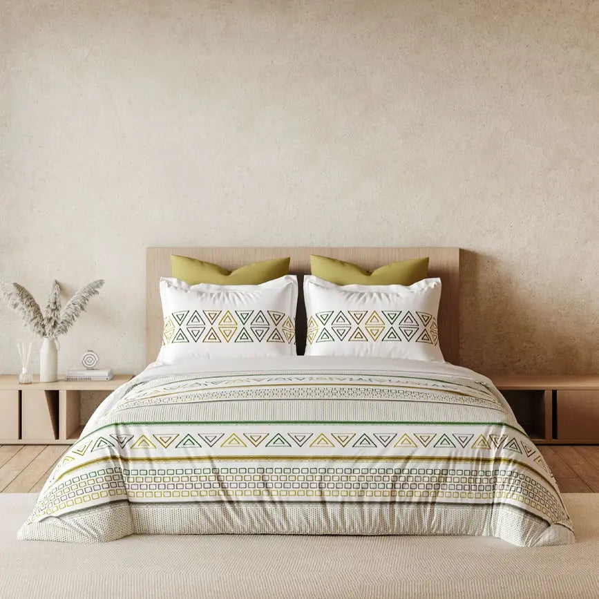 Omega Collection King Size Bedsheet with 2 Pc pillow Covers | D'Decor - grahsajja