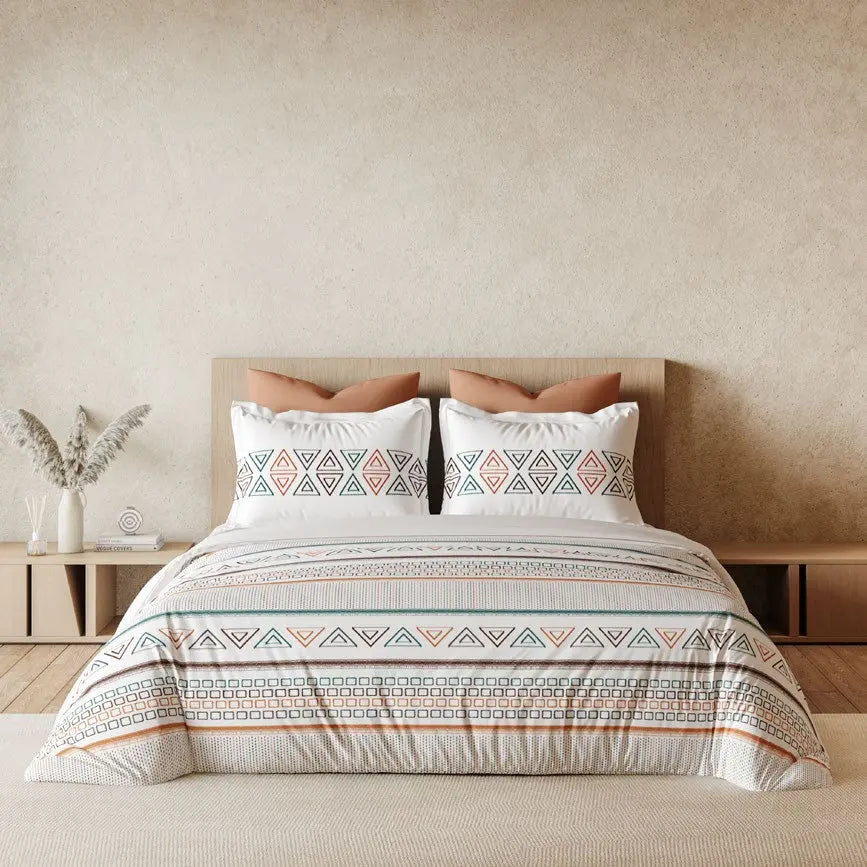 Omega Collection King Size Bedsheet with 2 Pc pillow Covers | D'Decor - grahsajja