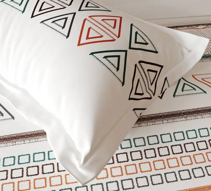 Omega Collection King Size Bedsheet with 2 Pc pillow Covers | D'Decor - grahsajja