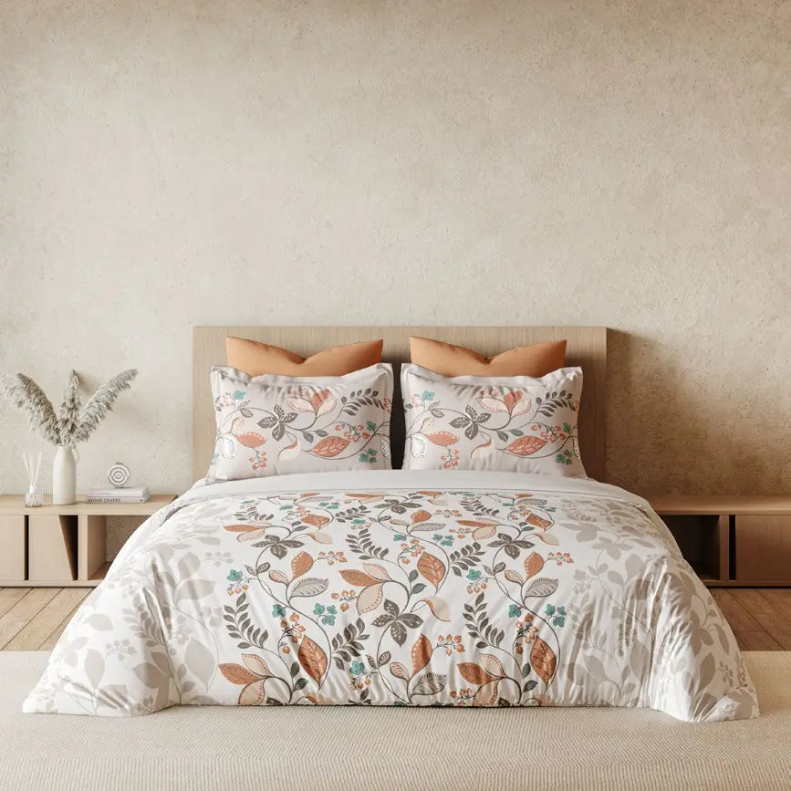 Omega Collection King Size Bedsheet with 2 Pc pillow Covers | D'Decor - grahsajja