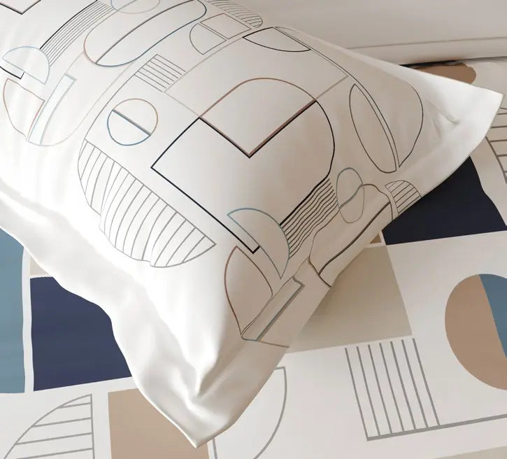 Omega Collection King Size Bedsheet with 2 Pc pillow Covers | D'Decor - grahsajja