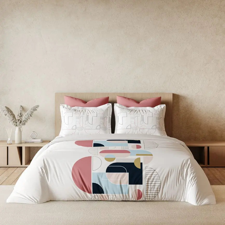 Omega Collection King Size Bedsheet with 2 Pc pillow Covers | D'Decor - grahsajja