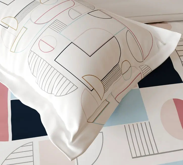 Omega Collection King Size Bedsheet with 2 Pc pillow Covers | D'Decor - grahsajja