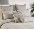 Anna Simona - Oracle 7 Pcs Grey Linen Duvet Ensemble Set