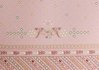 Spaces Shubha 100% Cotton 300 TC Sateen Botanic Large Bedsheet with 2 Pillow Covers, Banjara