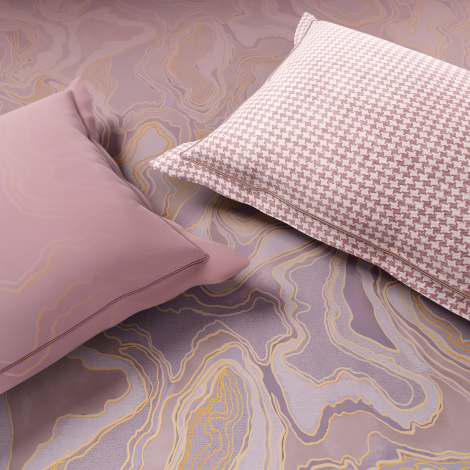 Spaces The Luxe Edit 100% Cotton 350 TC Sateen Botanic Large Bedsheet with 4 Pillow Covers, NORA LUMINOUS REVERIE CARINARIA