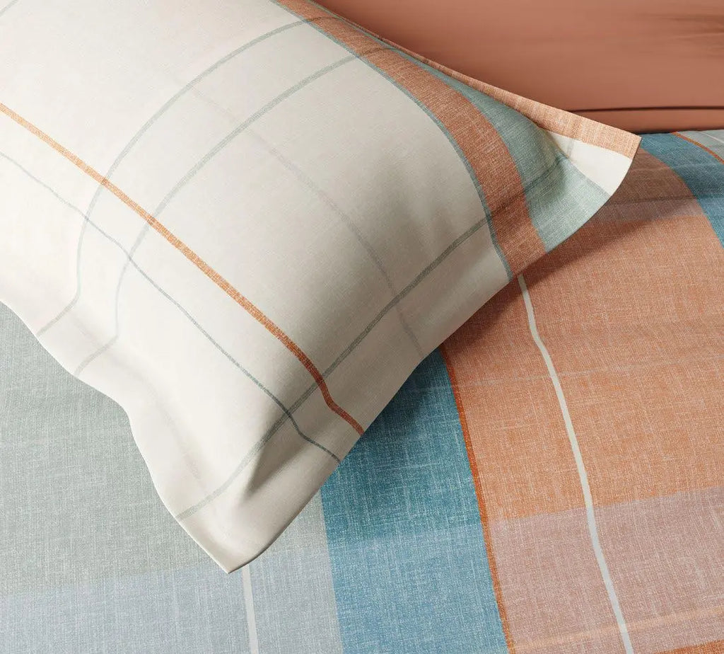 Ddecor Live Beautiful King Size Bedsheet with 4Pc Pillow Covers DEBONAIR | COPPER TAN - grahsajja
