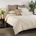 Anna Simona - Willow 7 Pcs Cotton Beige Duvet Emsemble Set