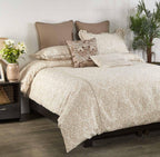 Anna Simona - Willow 7 Pcs Cotton Beige Duvet Emsemble Set