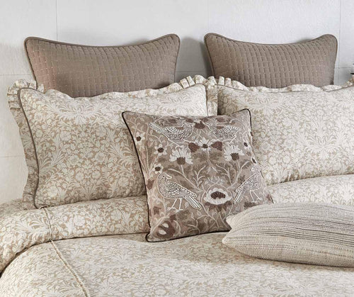 Anna Simona - Willow 7 Pcs Cotton Beige Duvet Emsemble Set