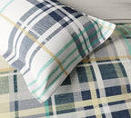 Ddecor Live Beautiful King Size Bedsheet with 4Pc Pillow Covers ETERNIA | BLUE TINT - grahsajja