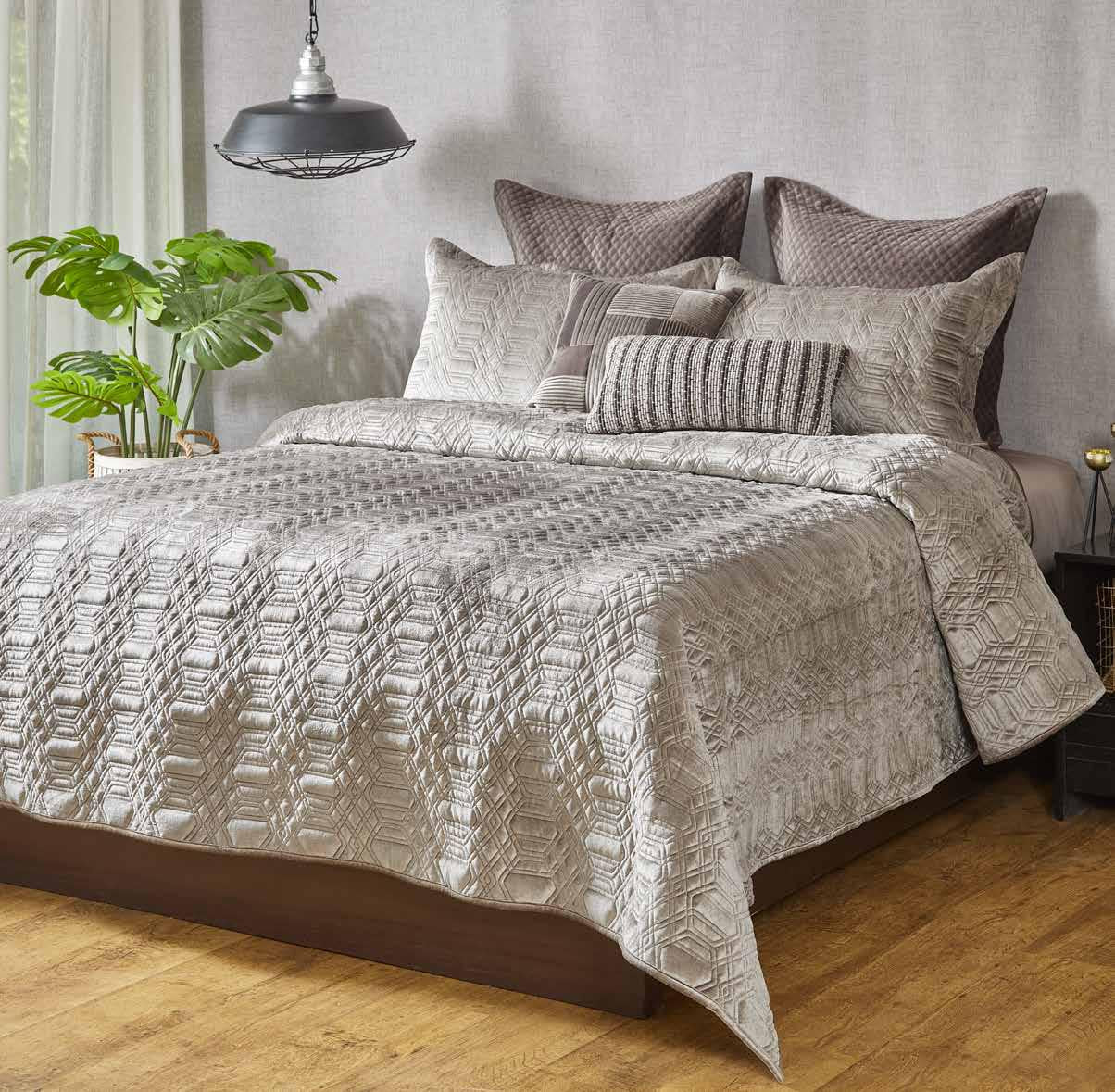 Anna Simona Sapphire Bedspread Velvet