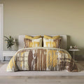 Ddecor Live Beautiful King Size Bedsheet with 4Pc Pillow Covers OPULENT | TAN - grahsajja