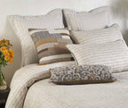Anna Simona - Realm 7 Pcs Cotton Grey Duvet Ensemble Set