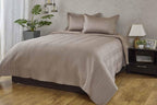 Anna Simona Helm Bedspread 400 TC Cotton Satin SAND