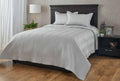 Anna Simona Helm Bedspread 400 TC Cotton Satin Silver