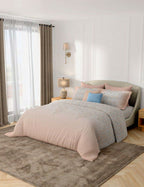 Portico New York Shalimaar 250TC 100% Cotton Health Pro Printed Super King Bedsheet with 2 Pillow Covers | SS2026