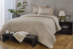 Anna Simona Clinton Bedspread 400 TC Cotton Satin Buff