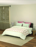 Portico Royale SS2026 Super King 100% Cotton Health Pro Bedsheet Dusty Rose Romantic Florals - Design 9100249