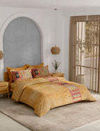 Portico New York Moroccan Sun 250TC 100% Cotton Health Pro Printed Super King Bedsheet with 2 Pillow Covers | AW2026